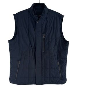 Banana Republic Outdoor Layer Quilted Full Zip Navy Vest XL EUC